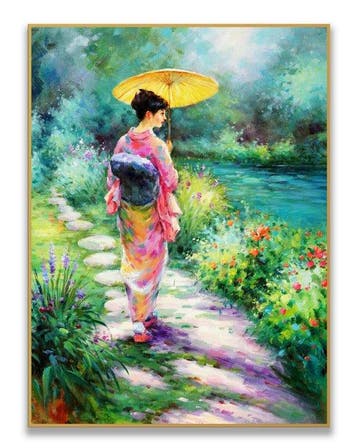 Stefano - Garden Path in Bloom