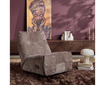 Relaxfauteuil Chill - Draaibaar & Verstelbaar - Cremona stof, Huis en Inrichting, Fauteuils, Ophalen of Verzenden, Nieuw