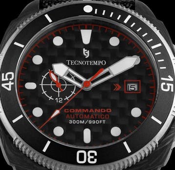 Tecnotempo - Commando - Forged Carbon & Titanium -, Nieuw