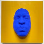 gregos - Blue breathe on yellow background