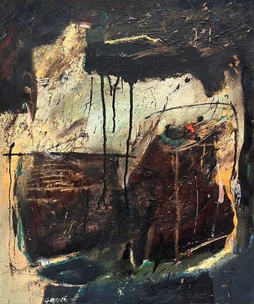 Gerriet Postma (1932-2009) - Abstracte compositie