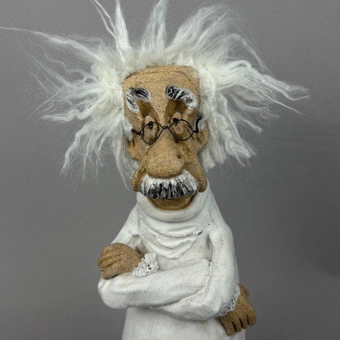 Anna Em - NEW - Super Large Einstein - hand made, Antiek en Kunst, Kunst | Designobjecten