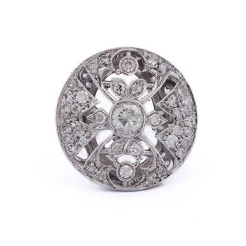 Armring - 18 karaat Witgoud - 1.55ct. tw. Diamant