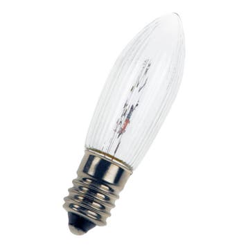 SL Kerst Kaarslamp E10 23V 3W Indoor Ribbed 13x44mm Gloei..., Ophalen of Verzenden, Nieuw