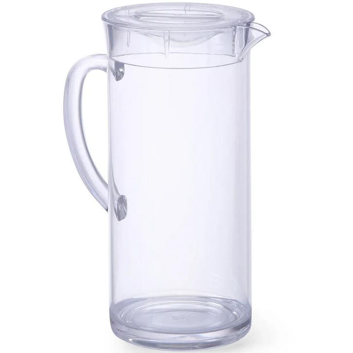 Schenkkan | Kunststof | Transparant | 2L | Deksel |, Zakelijke goederen, Horeca | Keukenapparatuur, Nieuw in verpakking, Verzenden