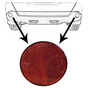 Nissan Juke/X-Trail 2003-2019 Reflector (Achterlampen), Verzenden, Nieuw