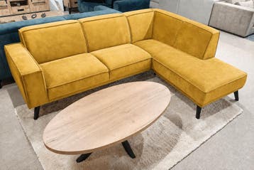 Hoekbank Den Haag - loungebanken - Geel, Huis en Inrichting, Nieuw, 150 cm of meer, Stof, 250 tot 300 cm