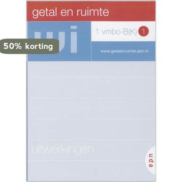 Getal en ruimte 1 Vmbo-B(K) 1 Uitwerkingen 9789011076983, Boeken, Verzenden, Gelezen, L.A. Reichard
