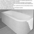 Ligbad Society 170X75X50 cm Glans Pergamon, Doe-het-zelf en Verbouw, Sanitair, Ophalen of Verzenden, Nieuw