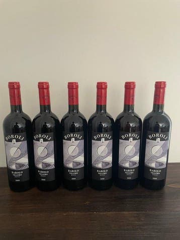 2009 Achille Boroli, Barolo Villero - Piëmont DOCG - 6 Fles, Nieuw
