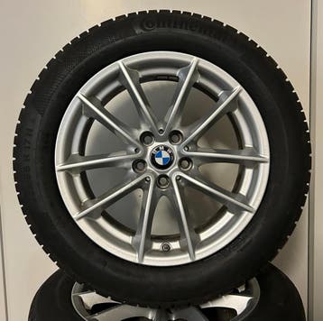 BMW 5-serie G30 G31 618 Velgen + Winterbanden, Gebruikt, Banden en Velgen, 17 inch, Personenwagen