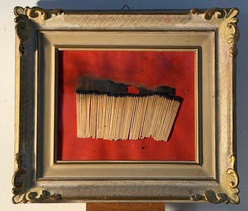 Bernard Aubertin (1934-2015) - De feu fiammiferi bruciati, Antiek en Kunst