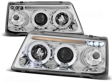 Koplampen Peugeot 205 Angel Eyes chroom, Auto-onderdelen, Ophalen of Verzenden, Nieuw