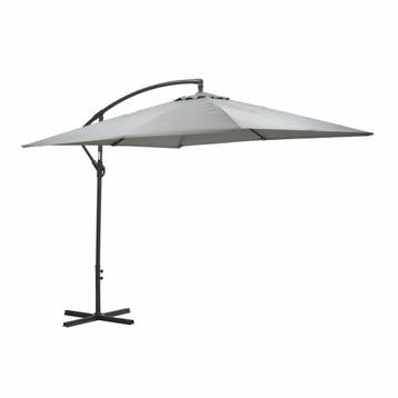 Garden Impressions Corfu parasol 250x250 - donker grijs -, Verzenden, Nieuw