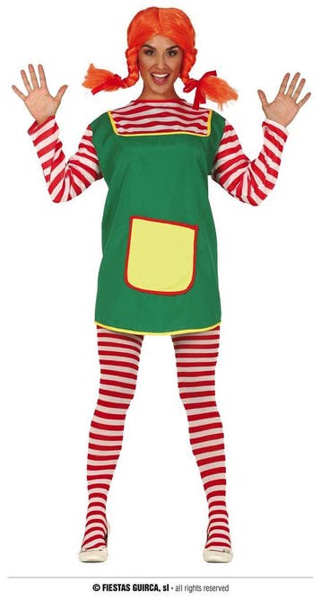 Pippi Langkous kostuum basic, Verzenden, Nieuw, Feestartikel