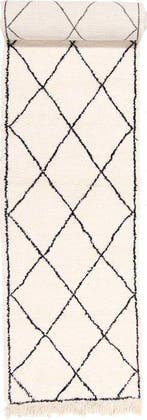 Handmade Beni Ourain Berber - Echte Marokkaanse hardloper -, Nieuw