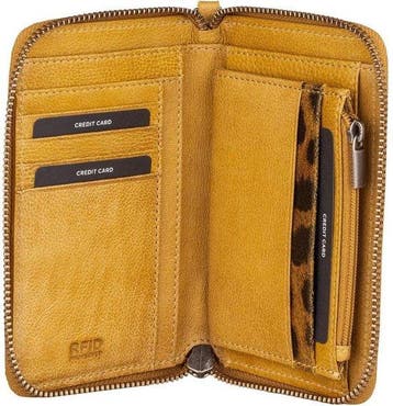 BURKELY Just Jackie Wallet M Wristlet Portemonnee - Geel, Verzenden, Nieuw