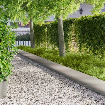 vidaXL Gazonrand 20 st 100 x 22 cm Staal zilver, Verzenden, Nieuw