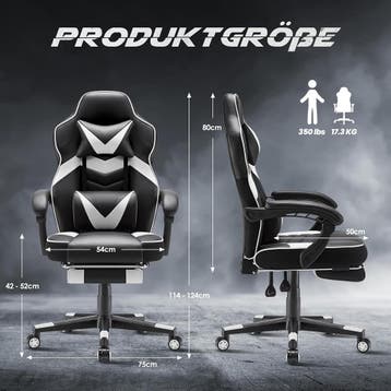 Ergonomische Bureaustoel -  Office Chair - Gamestoel - Volwa, Verzenden, Zo goed als nieuw