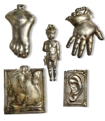 Italiaans design Votiefgeschenk (5) - Metaal, Verzilverd -
