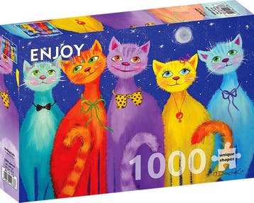 Smiling Cats Puzzel (1000 stukjes) | Enjoy Puzzle - Puzzels, Verzenden, Nieuw