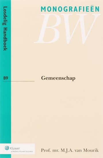 Gemeenschap / Monografieen BW / B9 - M.J.A. van Mourik, Verzenden, Zo goed als nieuw, M.J.A. van Mourik