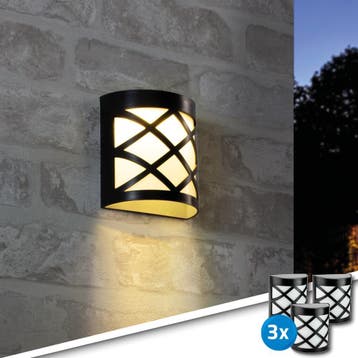 Solar wandlamp 'China' - Wandlamp op zonne-energie, Zonne-energie, Kunststof, Verzenden, Wandlamp