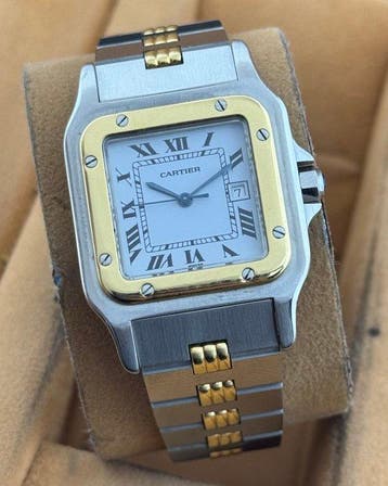Cartier - Santos Carree - Rare “Godron Bracelet” - Zonder, Nieuw