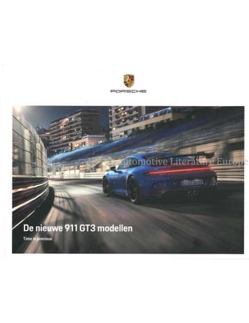 2022 PORSCHE 911 GT3 BROCHURE NEDERLANDS, Boeken, Auto's | Folders en Tijdschriften, Nieuw, Porsche, Author