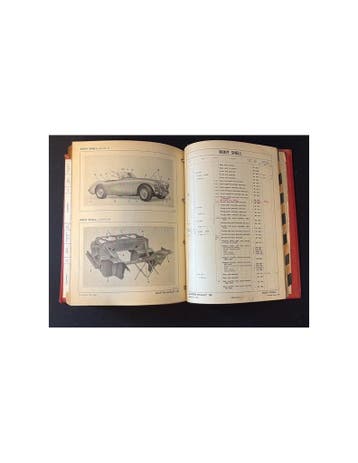 1956 AUSTIN HEALEY 100 ONDERDELENBOEK ENGELS
