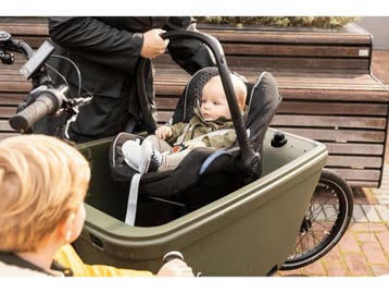 Steco Mini Mee - Maxi Cosi beugel - Voor bakfiets - Zwart, Verzenden, Zo goed als nieuw, Steco Monkey