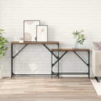 vidaXL Wandtafel 2 pcs Oud Hout 100 x 28 x 75 cm Bewerkt, Verzenden, Nieuw, 60 cm of meer