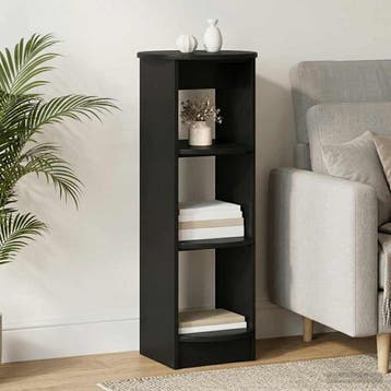 vidaXL Bijzetkast Zwart 40 x 40 x 100 cm Geconstrueerd hout, Minder dan 50 cm, Verzenden, 100 tot 150 cm, Nieuw