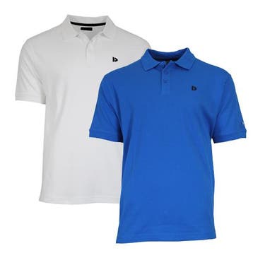 Donnay Donnay Heren - 2-Pack - Polo shirt Noah - Wit &, Kleding | Heren, Polo's, Verzenden, Nieuw