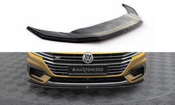 Voorspoiler V.1 Volkswagen Arteon Maxton Zwart Glans, Ophalen of Verzenden, Nieuw