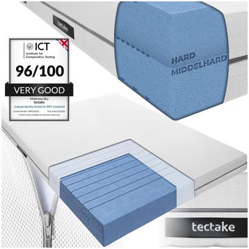 Matras Sky, 2in1 hardheden, 3D-mesh - 140 x 190 cm, Huis en Inrichting, Verzenden, Nieuw