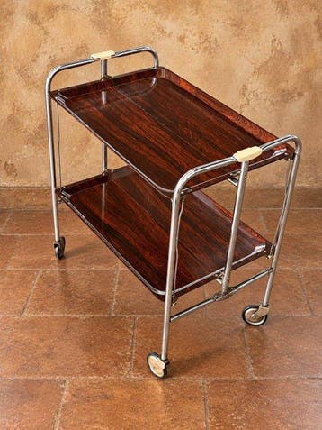 Trolley - Metaal, Hout - Opbergwagen
