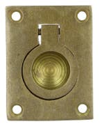 Intersteel Luikring recht 41mm x 31mm messing getrommeld, Verzenden, Nieuw