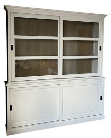 Buffetkast wit Gennep 200cm eiken interieur, Ophalen of Verzenden, Nieuw