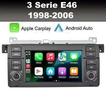 BMW E46 1998-2006 radio androidauto apple carplay dab+ wifi, Nieuw