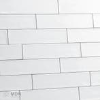 Handvorm tegels 7,5 x 30 cm glans wit, Verzenden, Nieuw