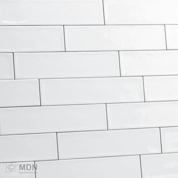 Handvorm tegels 7,5 x 30 cm glans wit, Verzenden, Nieuw