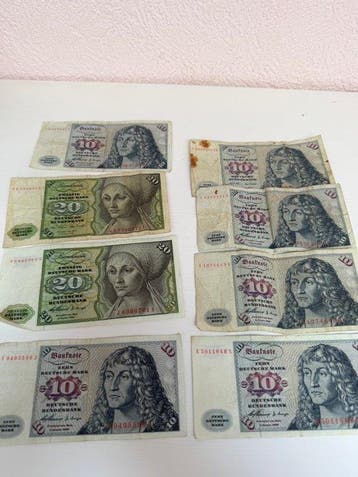 Duitsland. - 10 Banknotes - Various Dates (Zonder