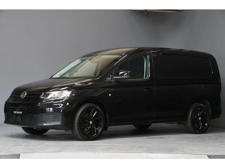 Zakelijke lease - Volkswagen Caddy Cargo Maxi 2.0 TDI, Auto's, Bestelauto's, Automaat, Financial lease, Zwart, Volkswagen, Stof