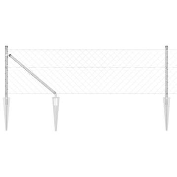vidaXL Kettinglink Schutting met Spikes 25 x 0,4 m, Verzenden, Nieuw, IJzer