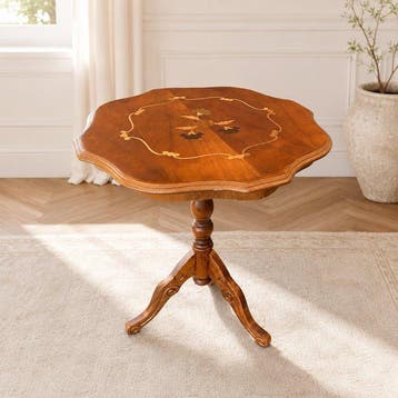 Bijzettafel - Hout, Intarsie van rozenhout.