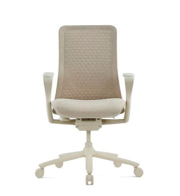 1x Goodtone Poly-B bureaustoel Cream white Als nieuw, Ergonomisch, Zo goed als nieuw, Beige, Bureaustoel