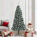 vidaXL Kunstmatige voorverlichte kerstboom met ballenset, Diversen, Kerst, Verzenden, Nieuw