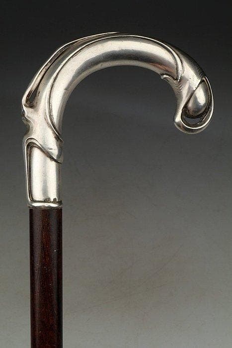 Wandelstok - .800 zilver, Antiek en Kunst, Kunst | Designobjecten