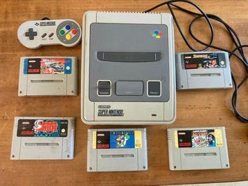Nintendo - snes + 5 jeux - Videogameconsole + games, Nieuw